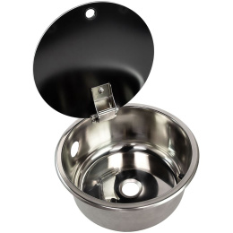 Мойка круглая 300 мм стекл крышка Marine Rocket (MR532CSS)